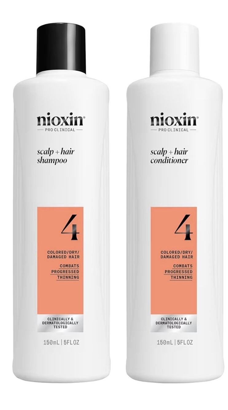 Nioxin System 4 Cleanser Shampoo and Scalp Therapy Conditioner 10.1oz Set